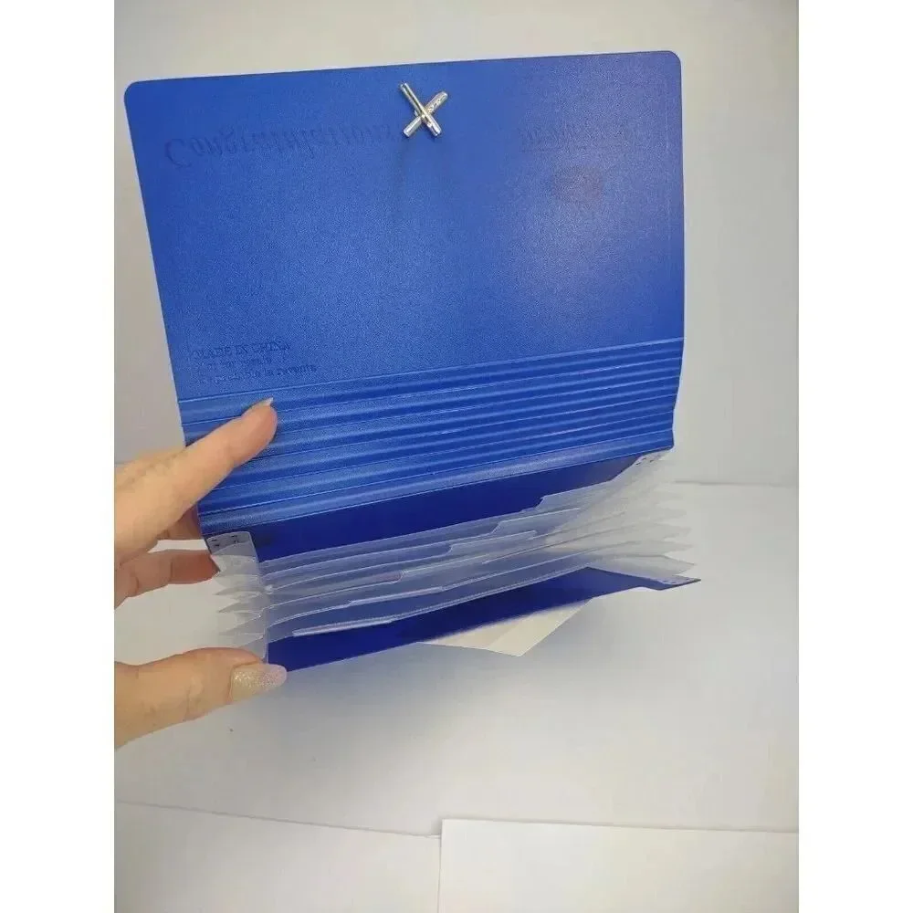 Creative Memories Photo File Organizer Blue Scrapbooking Album Stickers